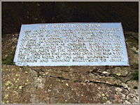 Plaque on Fox�s Pulpit