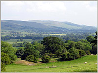 Middleton Fell across the Lune Valley from the road to Crosslands